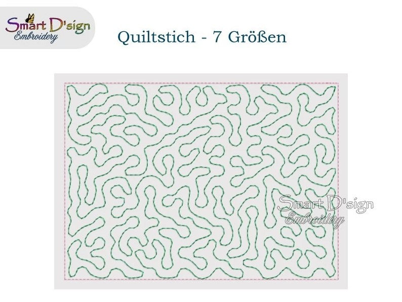 QUILT STIPPLE STICH 7 Rahmengrößen