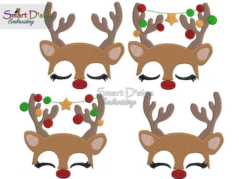 CHRISTMAS REINDEER Set of 4