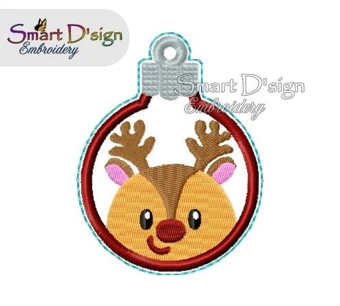 ITH REINDEER CHRISTMAS BAUBLE