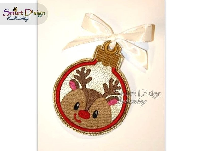 ITH REINDEER CHRISTMAS BAUBLE