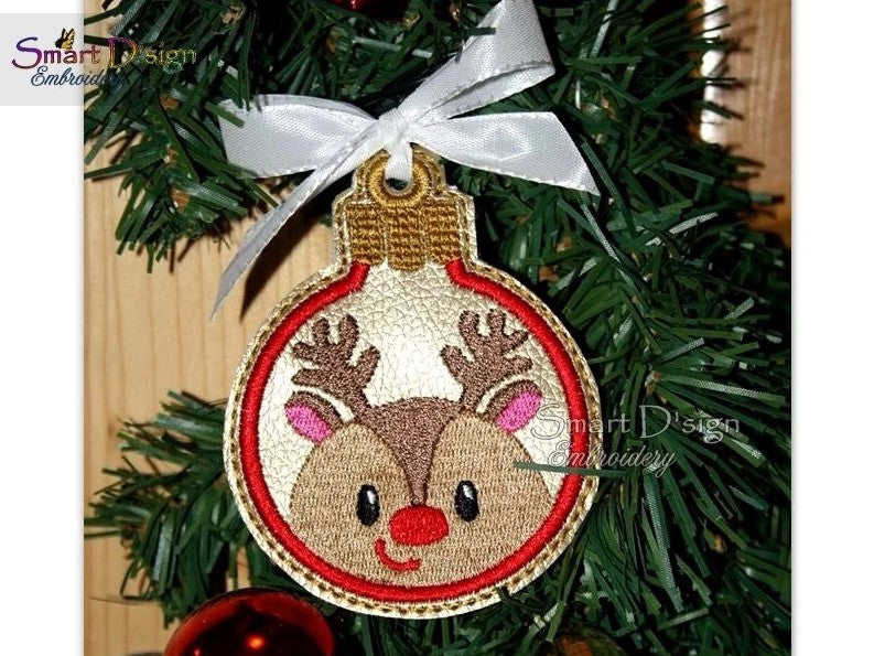 ITH REINDEER CHRISTMAS BAUBLE