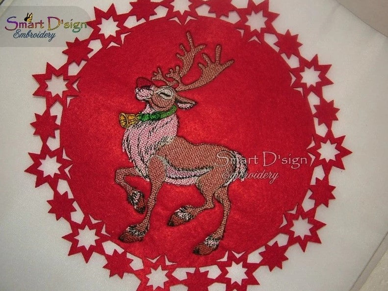 REINDEER DANCER - Fill Stitch Doodle