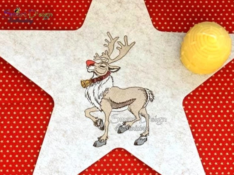 REINDEER DANCER - Fill Stitch Doodle