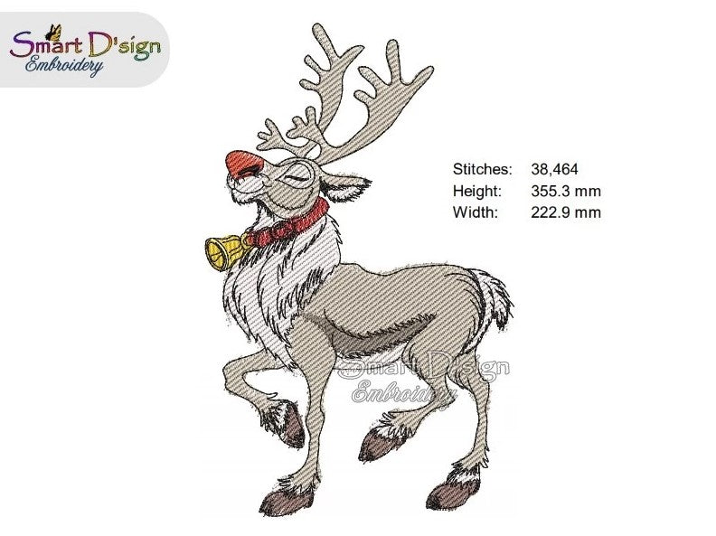 REINDEER DANCER - Fill Stitch Doodle