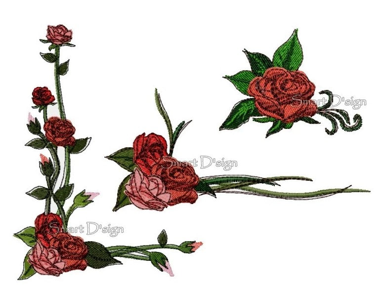 ROMANTIC ROSE BOUQUET - Doodle Sketch Design