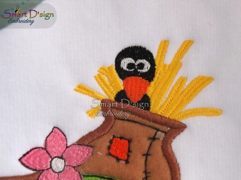 SCARE CROW APPLIQUE