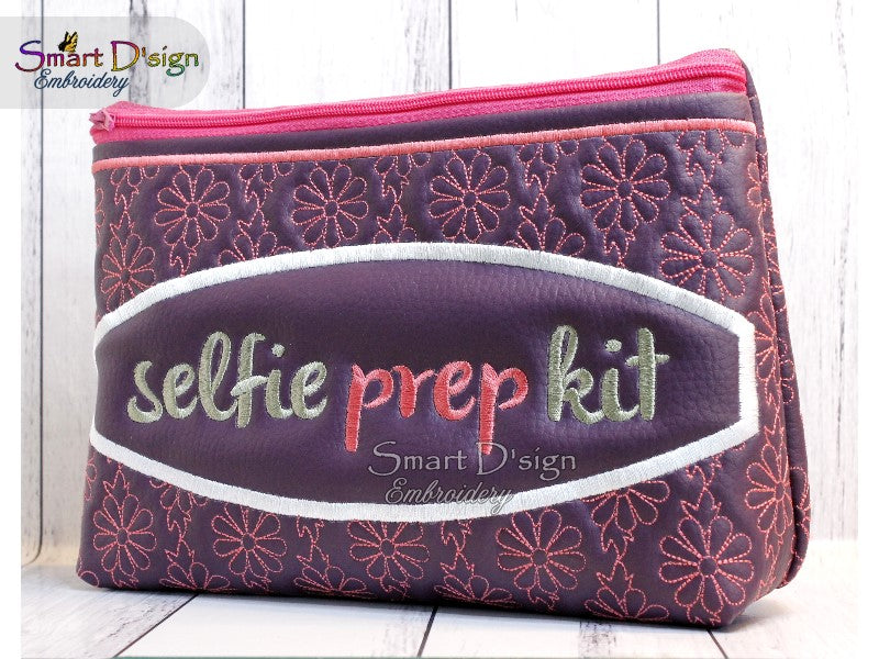 SELFIE PREP KIT - ITH QUILT REISSVERSCHLUSS TASCHE - 2 Formen