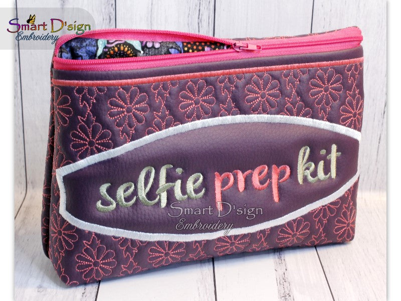 SELFIE PREP KIT - ITH QUILT REISSVERSCHLUSS TASCHE - 2 Formen