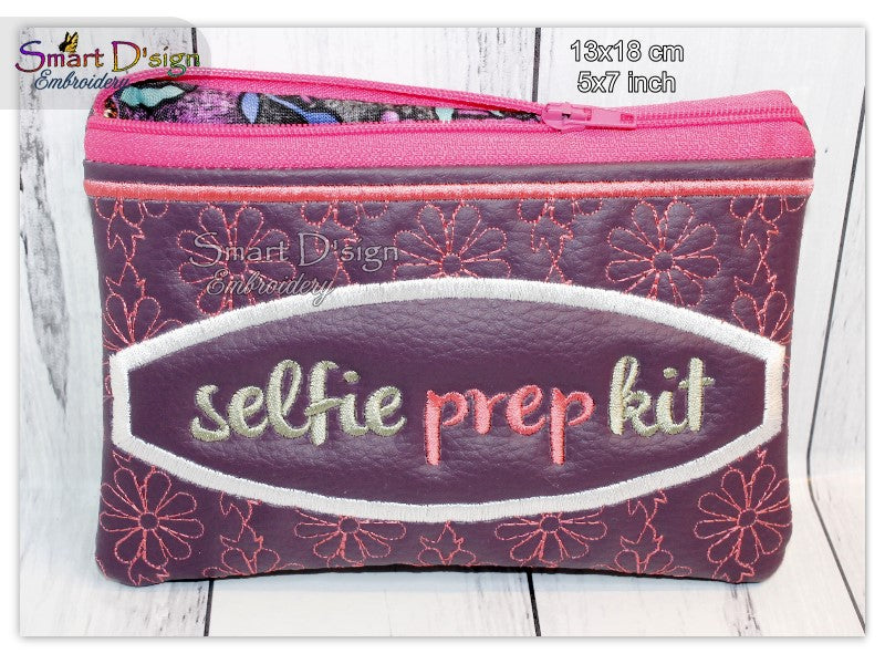 SELFIE PREP KIT - ITH QUILT REISSVERSCHLUSS TASCHE - 2 Formen