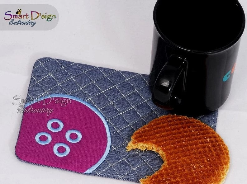 KNOPF - ITH Mug Rug TASSENTEPPICH NÄHZIMMER