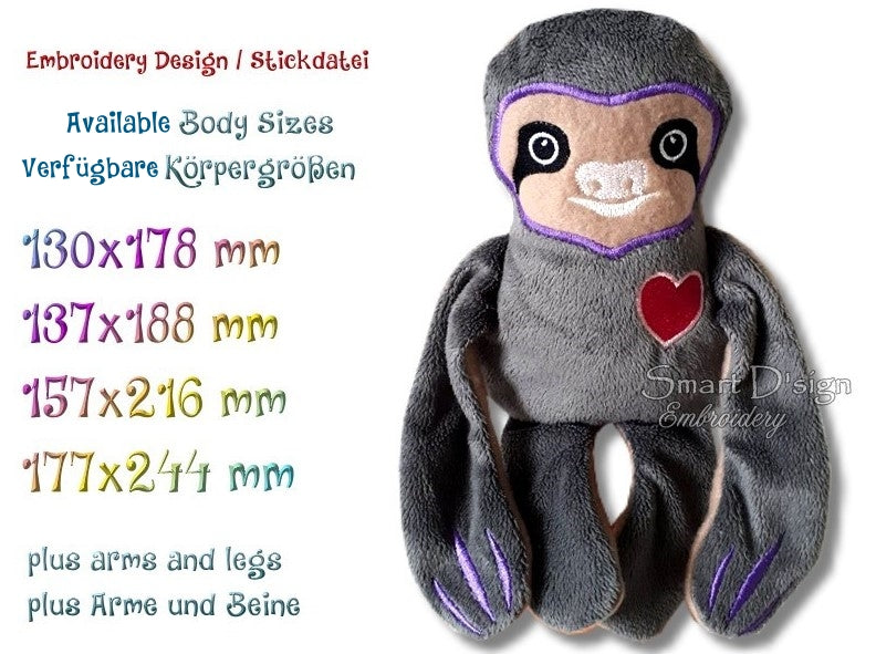 ITH PLUSH TOY SLOTH - SWEETHEART