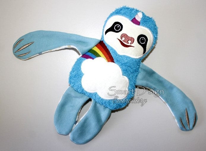 ITH PLUSH TOY SLOTH - UNICORN RAINBOW