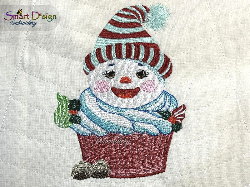 CUPCAKE SNOWMAN