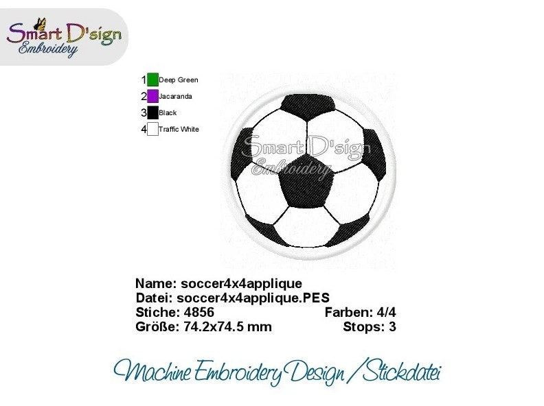 SOCCER BALL APPLIQUE