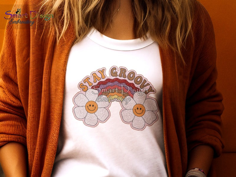 STAY GROOVY Retro Hippie Design