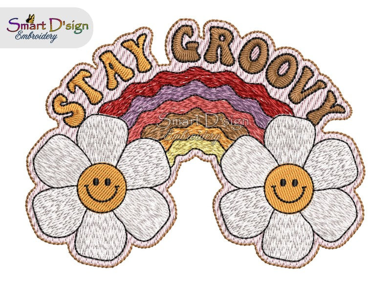 STAY GROOVY Retro Hippie Design