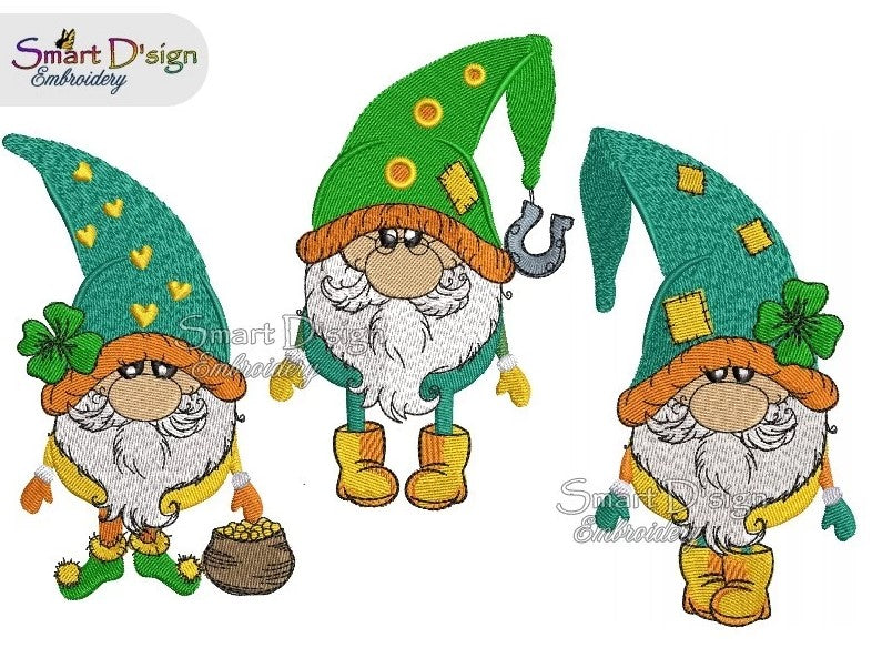 ST. PATRICKS DAY GNOMES 3 Leprechauns Set