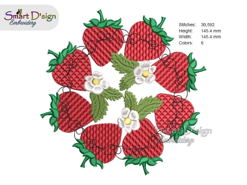 ERDBEEREN MANDALA