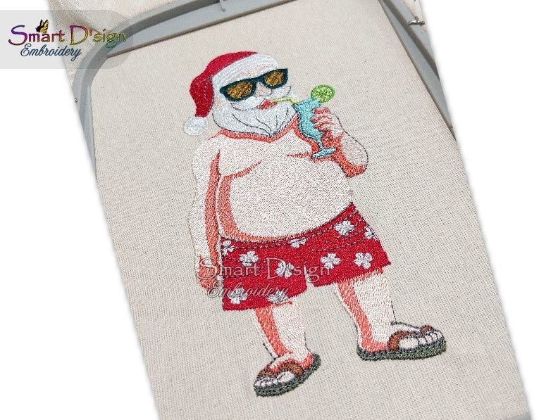 SUMMER SANTA CLAUS with COCKTAIL