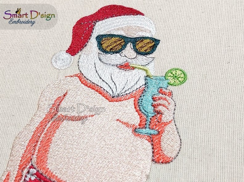 SUMMER SANTA CLAUS with COCKTAIL