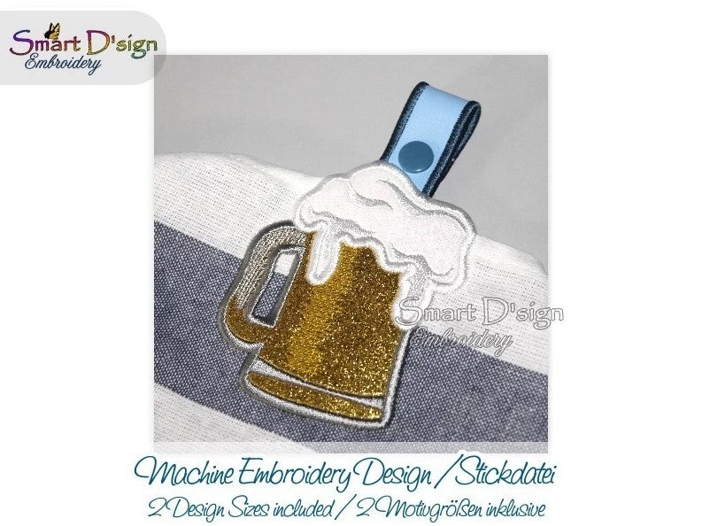 BEER GLASS PINT, SCHOONER, POT - ITH Towel Hanger 2 Sizes Pack