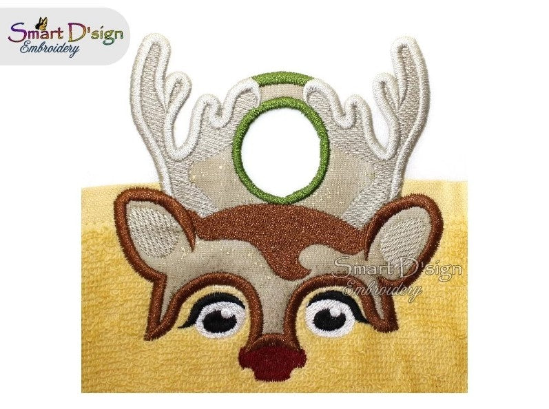 ITH REINDEER Towel Hanger