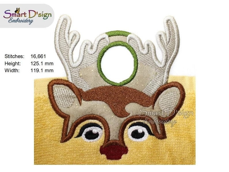 ITH REINDEER Towel Hanger