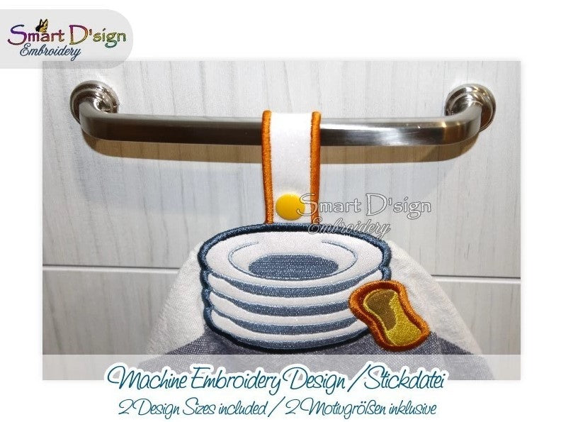 DISHES PLATES - ITH Towel Hanger 2 Sizes Pack