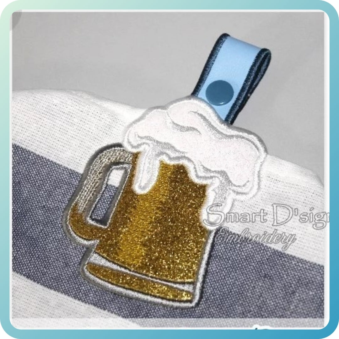 BEER GLASS PINT, SCHOONER, POT - ITH Towel Hanger 2 Sizes Pack