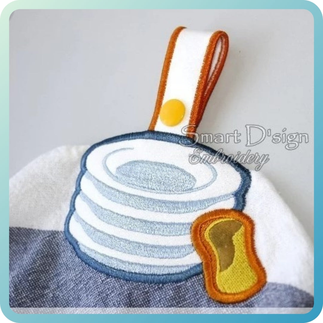 DISHES PLATES - ITH Towel Hanger 2 Sizes Pack