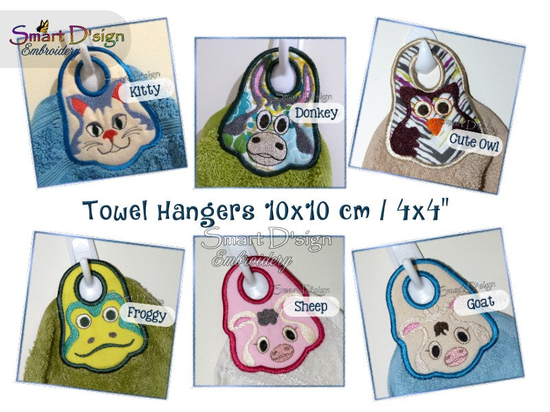 ITH TOWEL HANGER 6 Animals