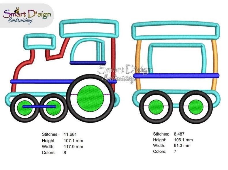 LOCOMOTIVE ENGINE And CARRIER APPLIQUE