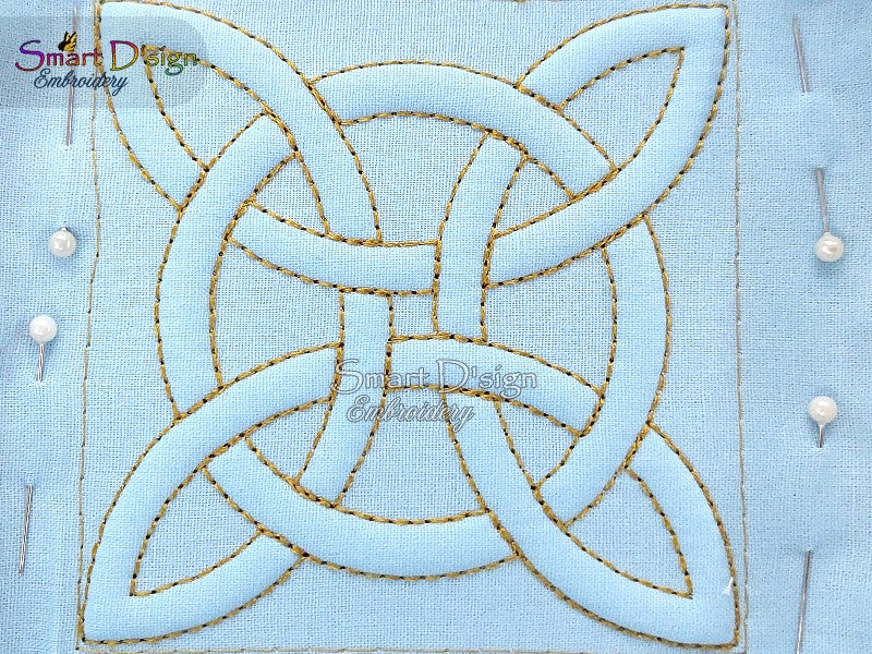 CELTIC KNOT - 3D Embossed TRAPUNTO DESIGN