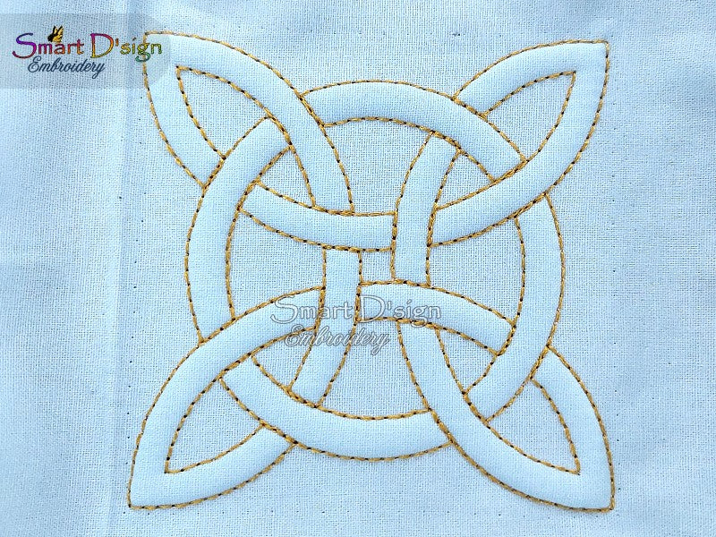 CELTIC KNOT - 3D Embossed TRAPUNTO DESIGN