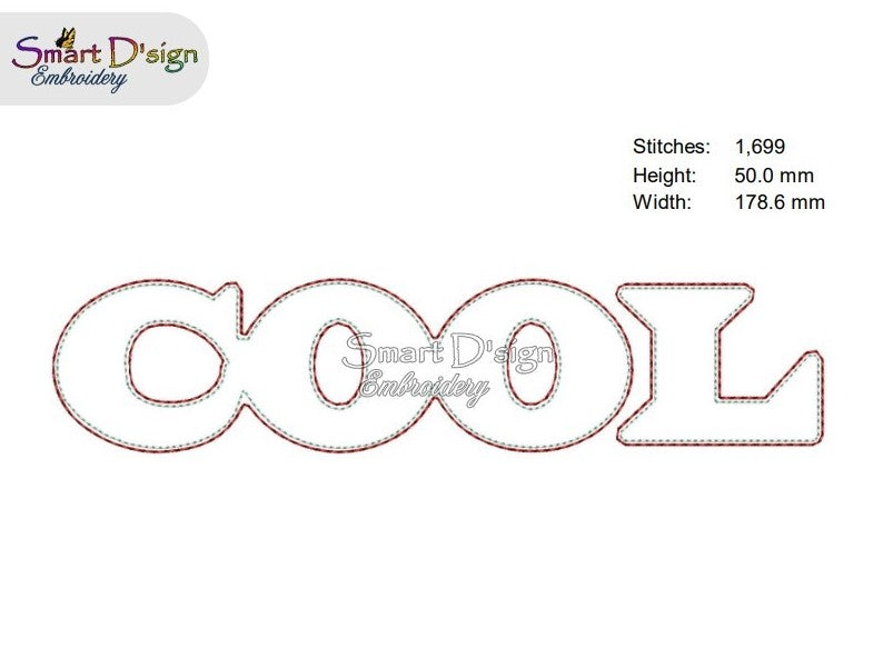 COOL - 3D STICKSCHAUM TRAPUNTO Wort