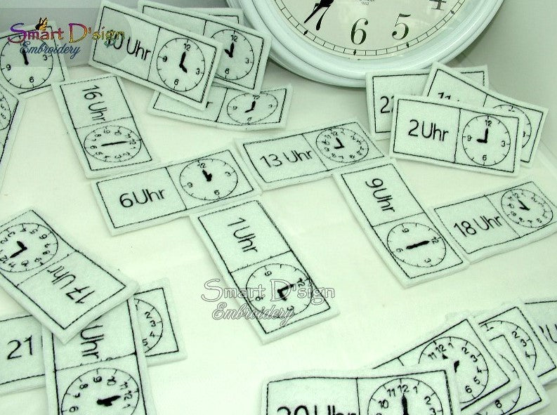 ITH CLOCK TIME DOMINO - UHR (German)