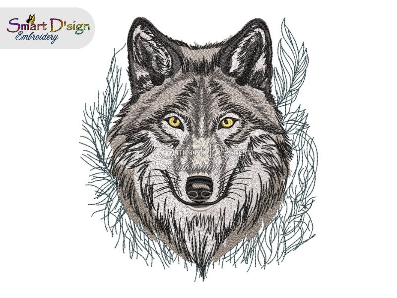 WOLF Füll und Sketch Motiv