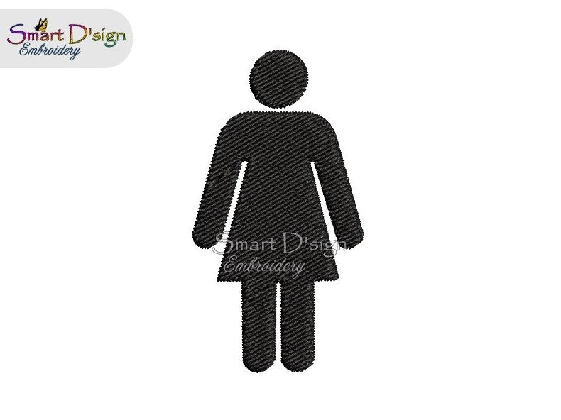 WOMAN WOMEN TOILET Pictogramm