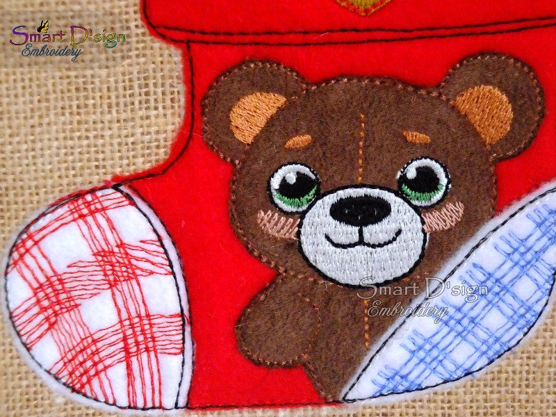 CHRISTMAS STOCKING APPLIQUE