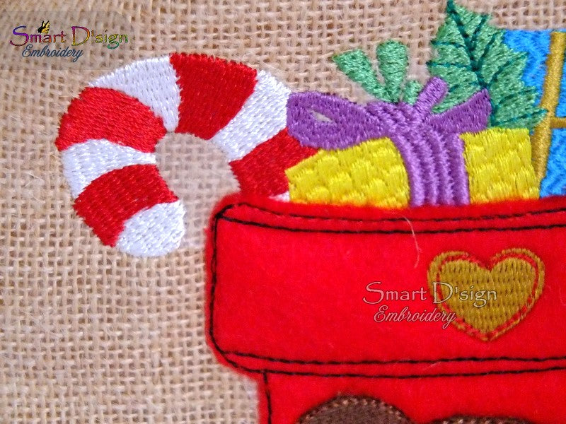 CHRISTMAS STOCKING APPLIQUE