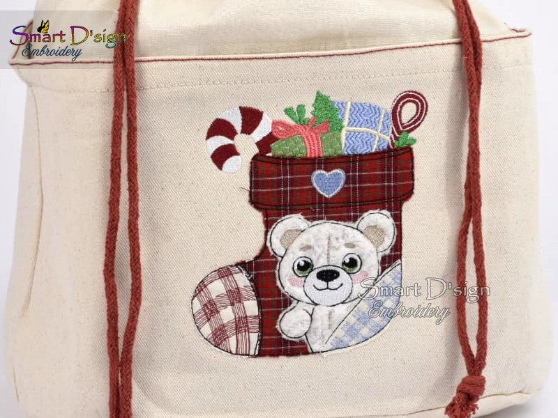 CHRISTMAS STOCKING APPLIQUE