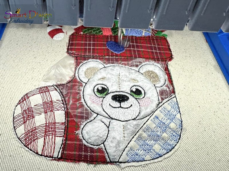 CHRISTMAS STOCKING APPLIQUE