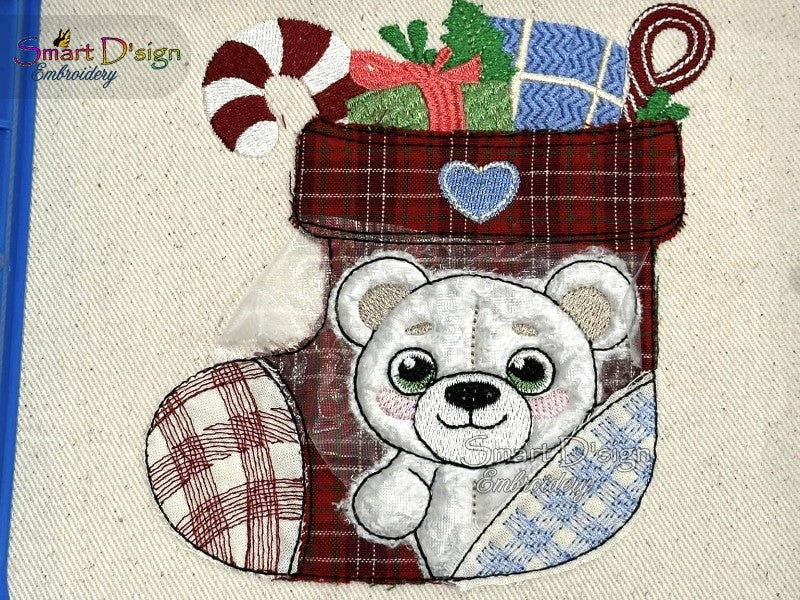 CHRISTMAS STOCKING APPLIQUE